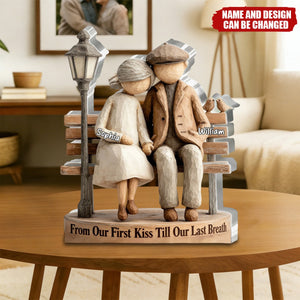 Personalized Wood-Carved Style Acrylic Plaque With Names & Icons - Romantic Anniversary Gift For Grandparents Parents