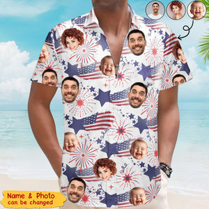 Personalized Photo Hawaiian Shirt Family Cute Face Summer Vibe