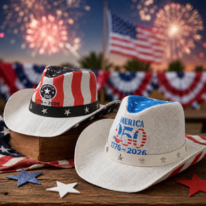 American 250th Anniversary Commemorative Cowboy Hat - Creative 4th Of July Independence Day Gift For Him