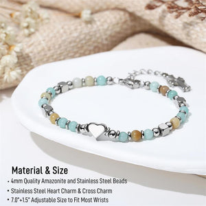 Religious Cross Bracelet - To My Sister - A Sister In Christ Is A Sister for Life Friendship Gift for Best Friends