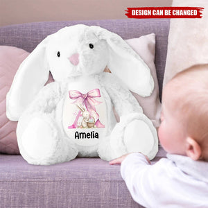 Easter Joy And Blessings From Above - Family Personalized Custom Easter Bunny Plush - Easter Gift For Family Members