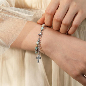 Religious Cross Bracelet - To My Sister - A Sister In Christ Is A Sister for Life Friendship Gift for Best Friends