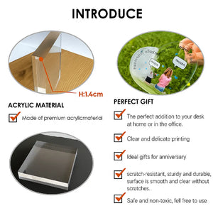 Personalized Interlocking Heart Together Forever Acrylic Plaque With Names & Date | Romantic Wedding Valentine's Day Gift For Couples & Lovers