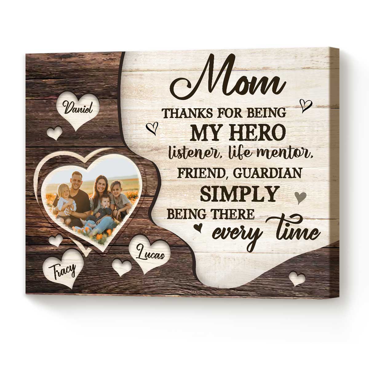 Personalized Poster Mom Gift From Kids, Personalized Mom Gift