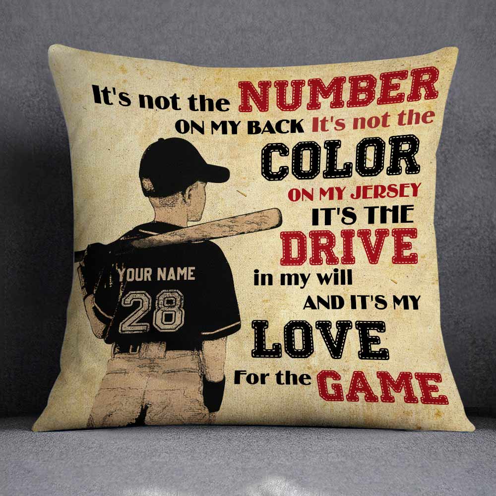 Personalized Love Baseball Pillow