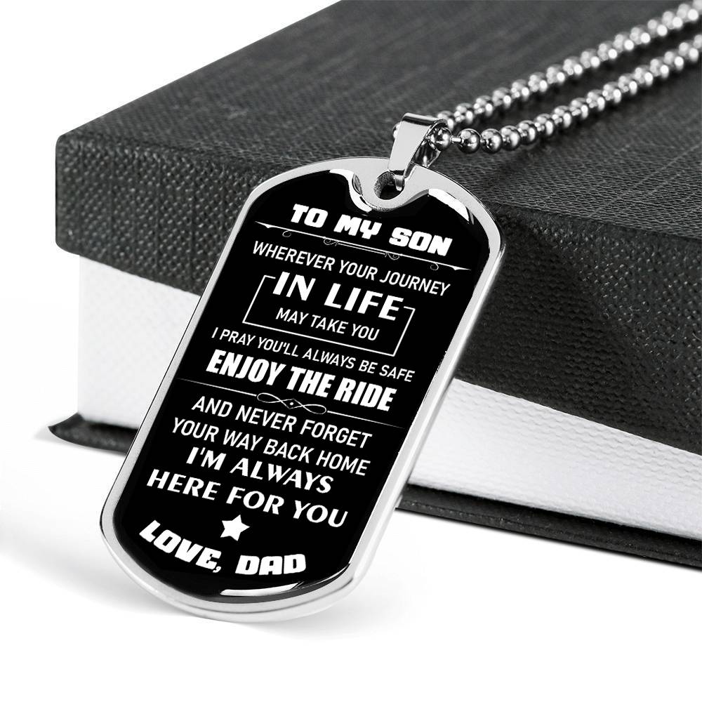 Dad To Son - Enjoy The Ride - Necklace