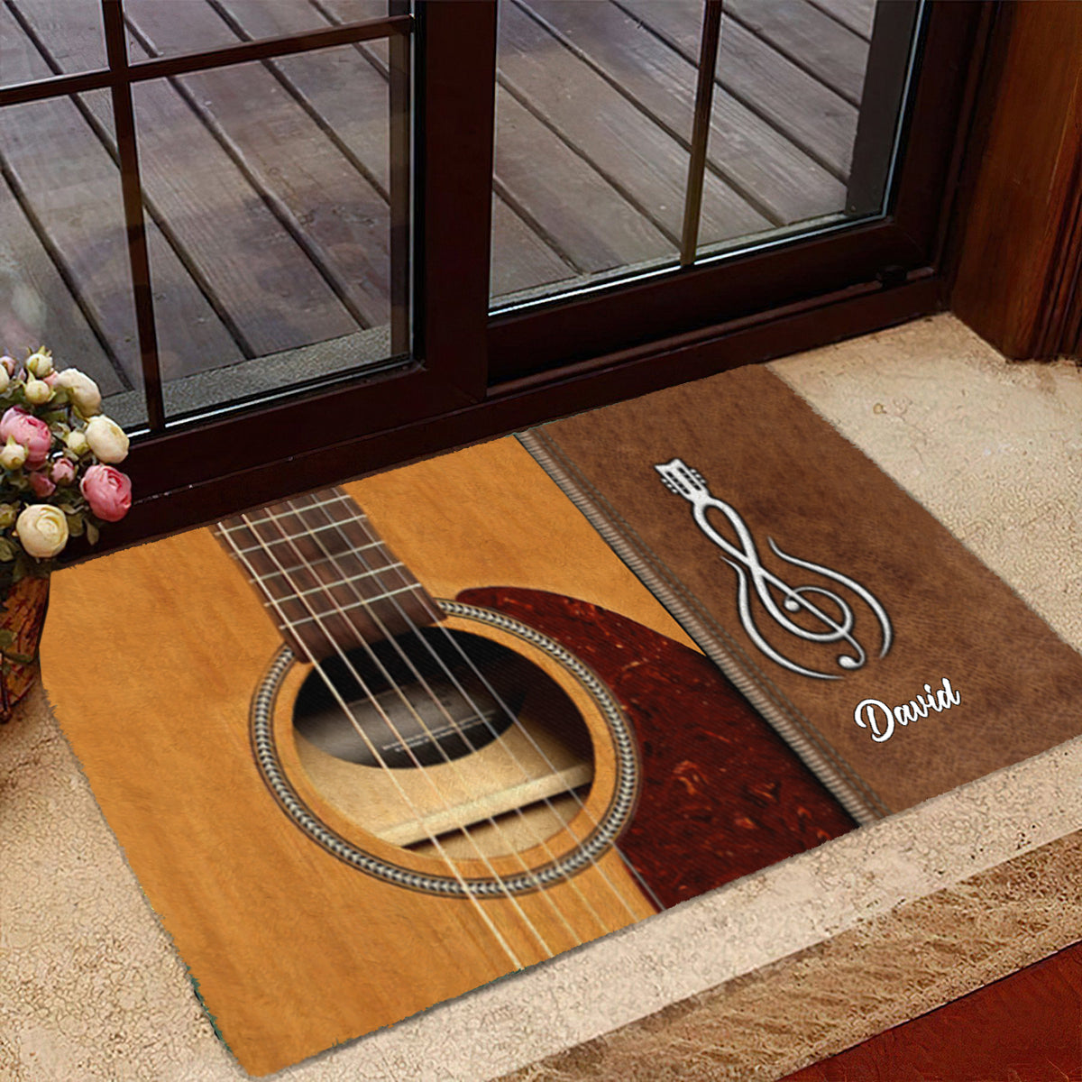 Guitar Personalized Doormat