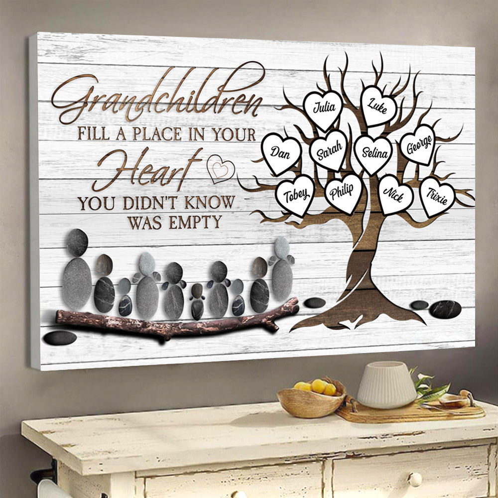 Personalized Poster Grandparents Gift Fill A Place In Your Heart