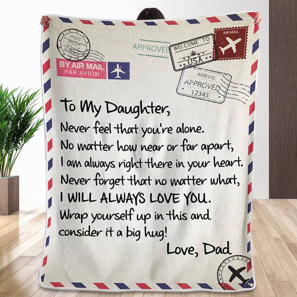 dad to daughter blanket