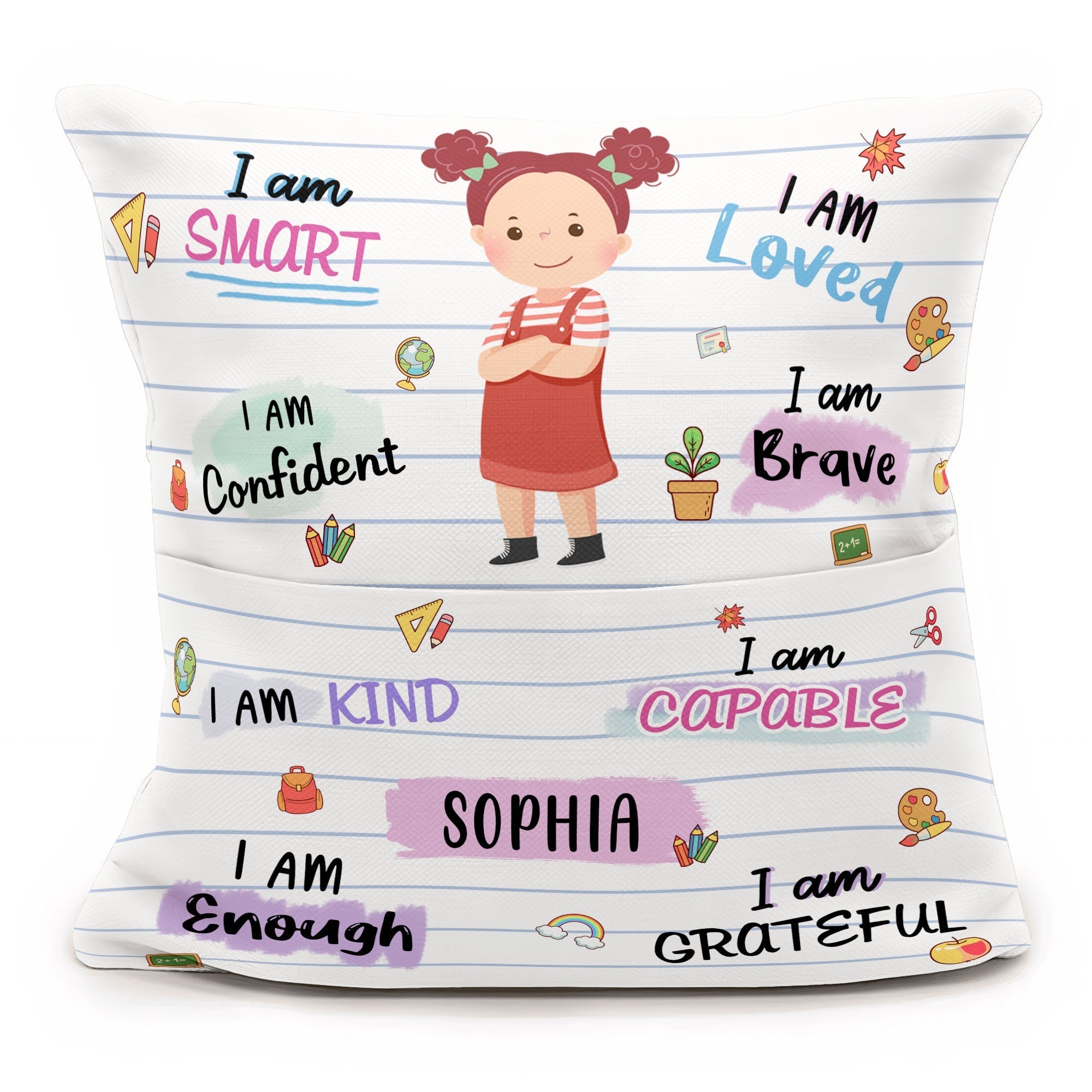 I Am Confident - Personalized Pocket Pillow