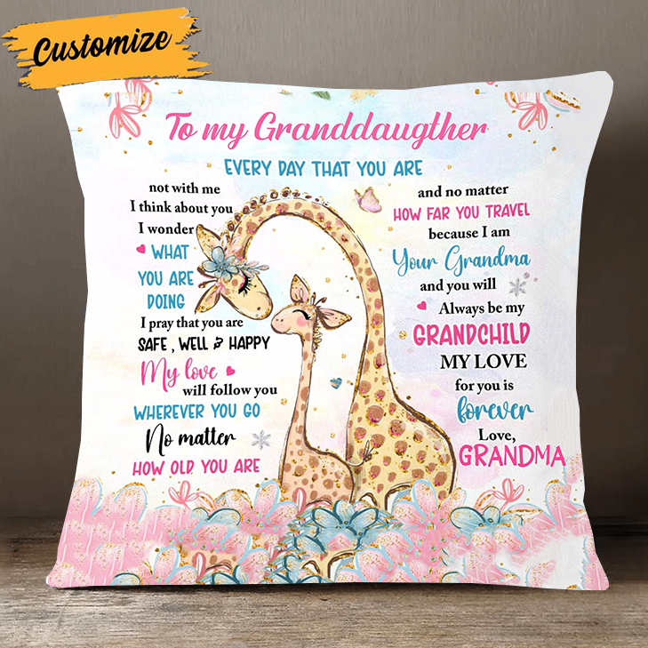 Gift For Granddaughter Love For You Is Forever Pillow