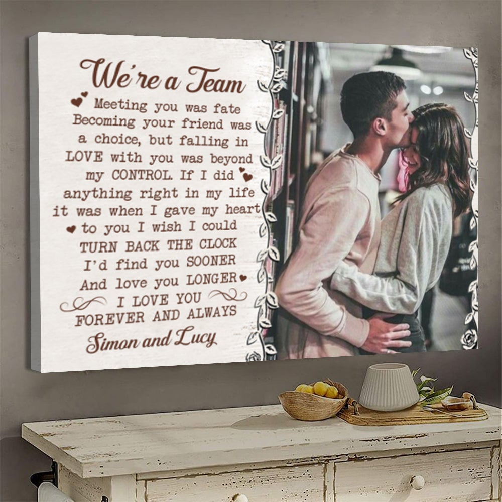 Personalized Poster - Gift For Couple Poster, We're A Team