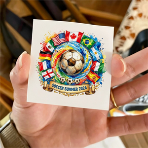 Soccer Sports Tattoo Sticker  – Perfect For Fan Events & Tailgates