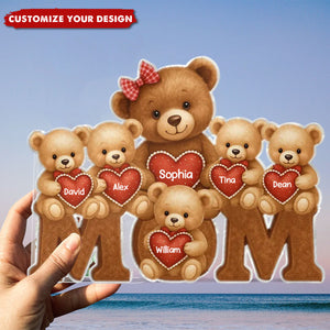 Mama Bear Personalized Acrylic Plaque - Gift For Mom,Mother's Day Gift