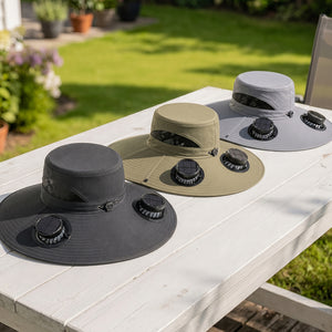 Personalized Name Solar Dual Fan Hat With Sorry Can't Talk I'm On My Other Line For Summer