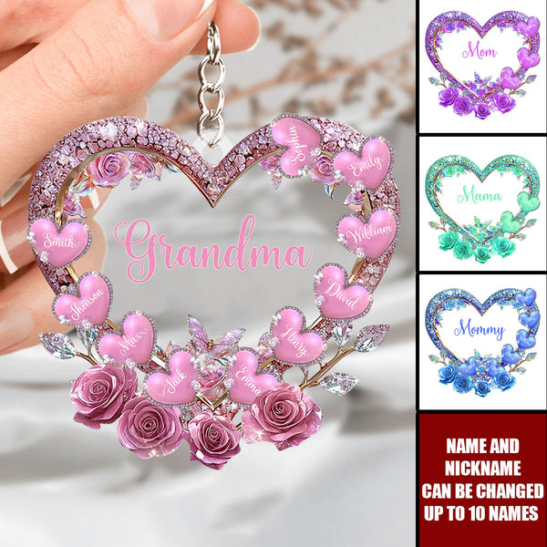 Custom Name Grandma's Mom's Sweethearts - Personalized Custom