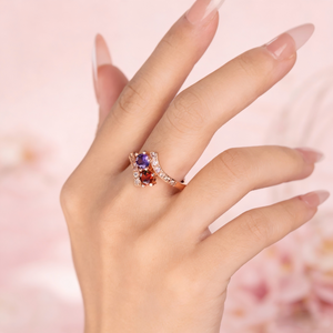 Personalized Time Won't Break Our Bond Ring With Two Birthstone | Mother's Day Jewelry Gift For Mom