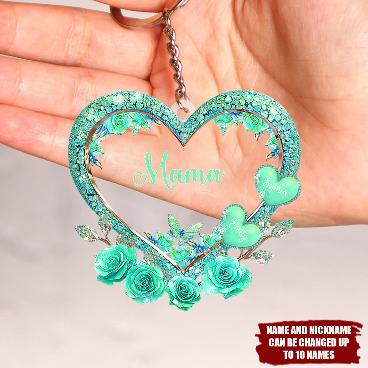 Grandma's Mom's Sweethearts - Personalized Custom Acrylic Keychain