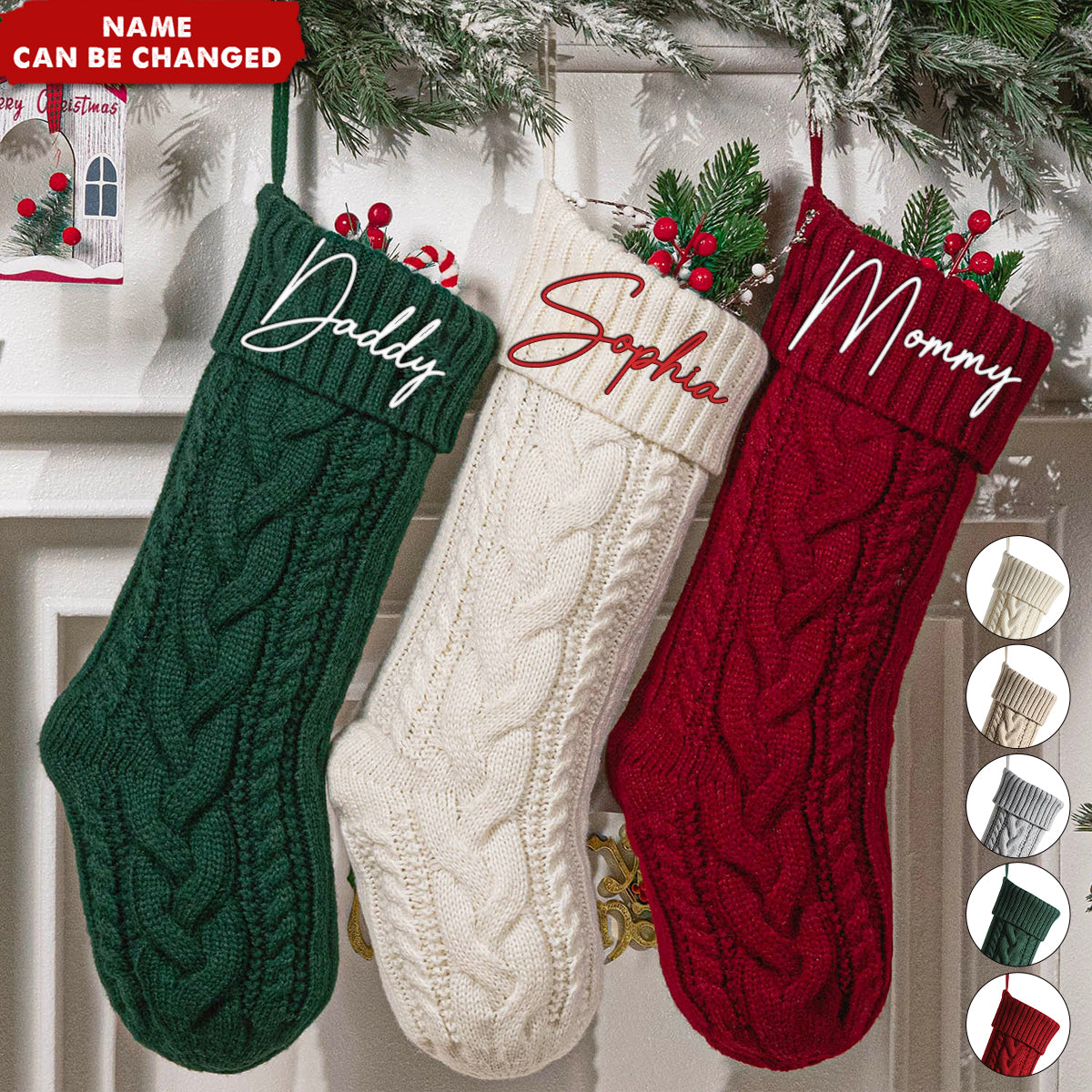 Personalized Christmas Stocking - Custom Monogram Embroidered - Exclusive Christmas Magic For Family, Friends