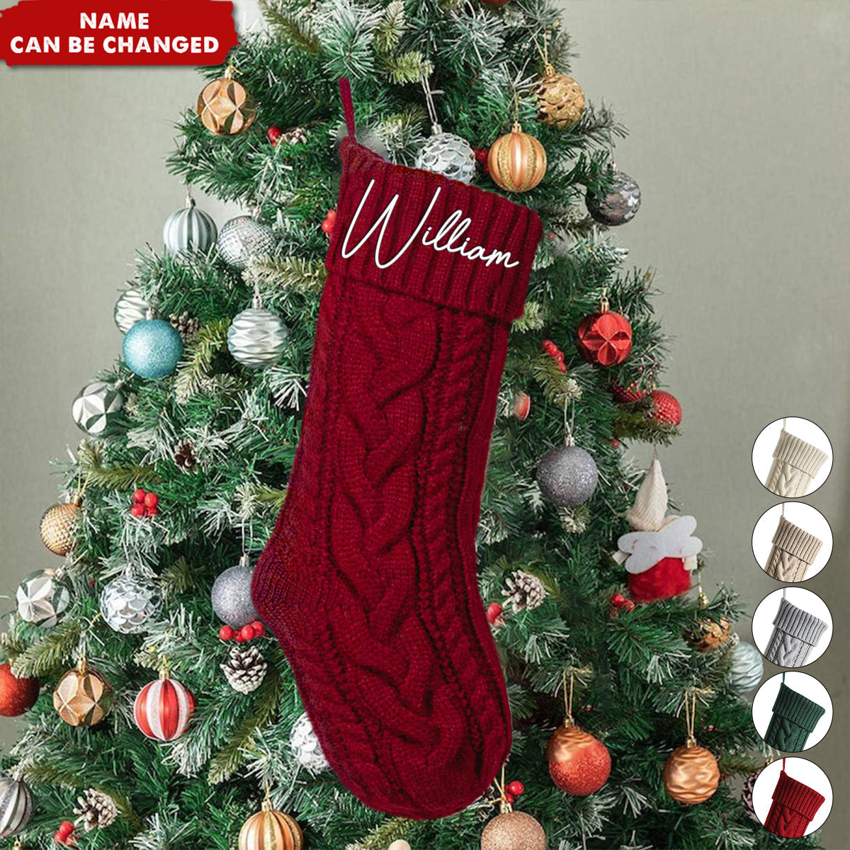 Personalized Christmas Stocking - Custom Monogram Embroidered - Exclusive Christmas Magic For Family, Friends