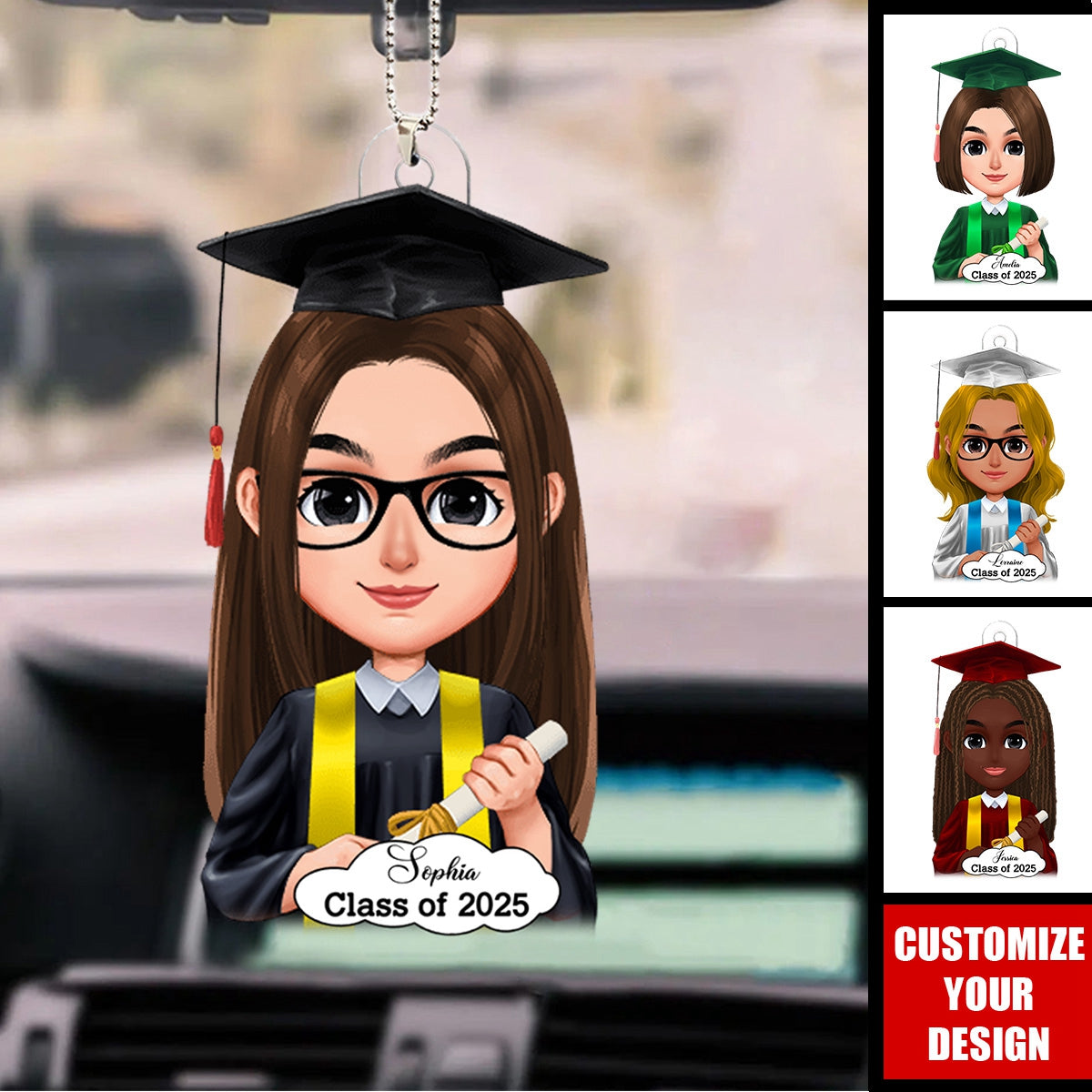 Graduation Cutie - Personalized Acrylic Ornament