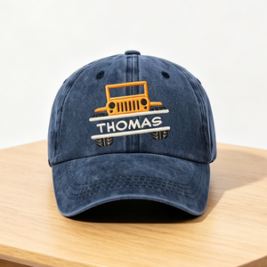 Personalized Adventure Awaits Car Cap With Color & Name | Father's Day Gift For Dad