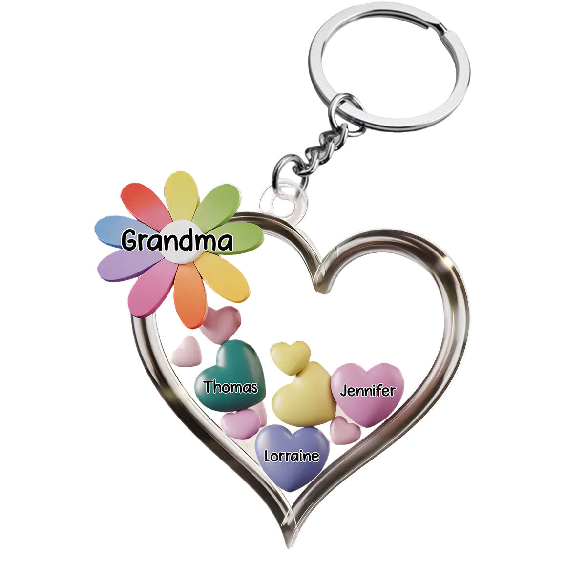 A Grandmother Is A Gift From Above - Personalized Acrylic Keychain, Gift For Mom, Grandma,Mother's Day Gift