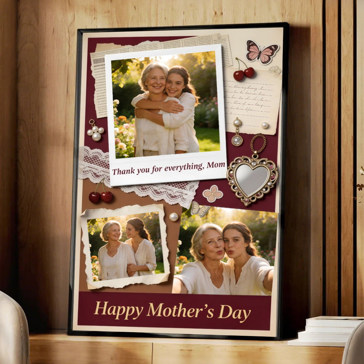 Personalized Vertical Poster | Thank You For Everything Mom | Mother's Day Gift For Mom
