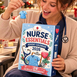 Nurse Themed Christmas Advent Calendar - Holiday Gift For Nurses Healthcare Workers