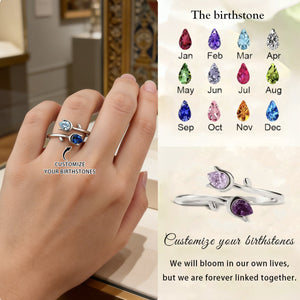 We Will Bloom In Our Own Lives - Personalized Birthstone Ring
