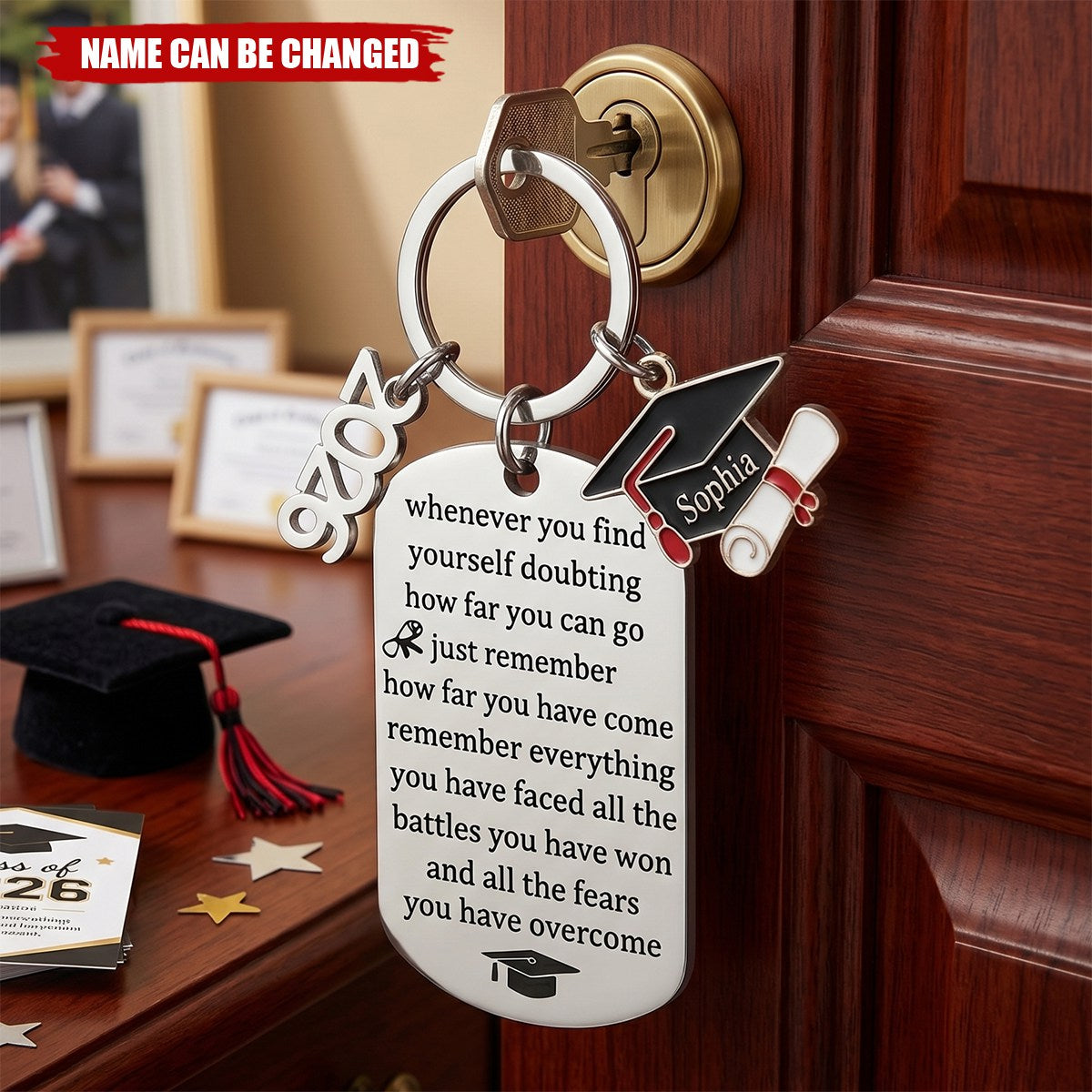 Class of 2026 Graduation - Personalized Graduation Keychain