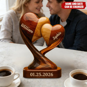 Personalized You & Me We Got This Heart Acrylic Plaque With Names & Date | Romantic Engagement & 2026 Valentine's Day Gift For Couples