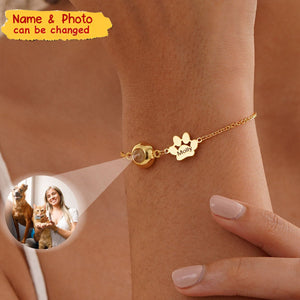 Personalized Pet Photo Bracelet - Photo & Name Customized, Christmas, Birthdays and Anniversaries Gift For Pets Lover