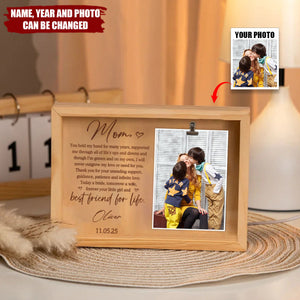 Forever Your Little Girl And Best Friend For Life - Personalized Frame Light Box, Mother's Day Gift for Mom