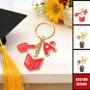 Personalized Graduation Souvenir Keychain With Name | Grad Season Gift For Graduates & Students