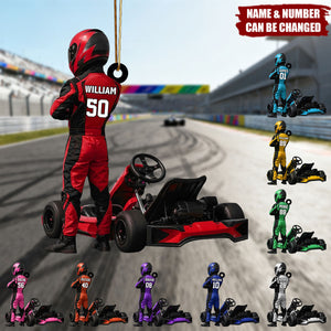 Personalized Formula 1 Christmas Ornament With Name & Number - Must Have Xmas Gift For F1 Racing Fan And Speed Lovers