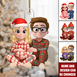 Personalized "Expecting A Miracle" Christmas Ornament With Parent Names & Design | Pregnant Couple Tree Decoration – Gift For Soon To Be Parents