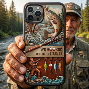 Personalized Reel Cool Fishing Dad Phone Case - Father's Day Gifts