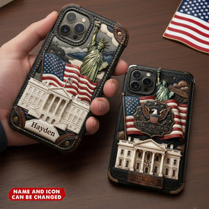 Personalized American Legacy 40th Anniversary Phone Case With Name -  Unique Gift For Patriot