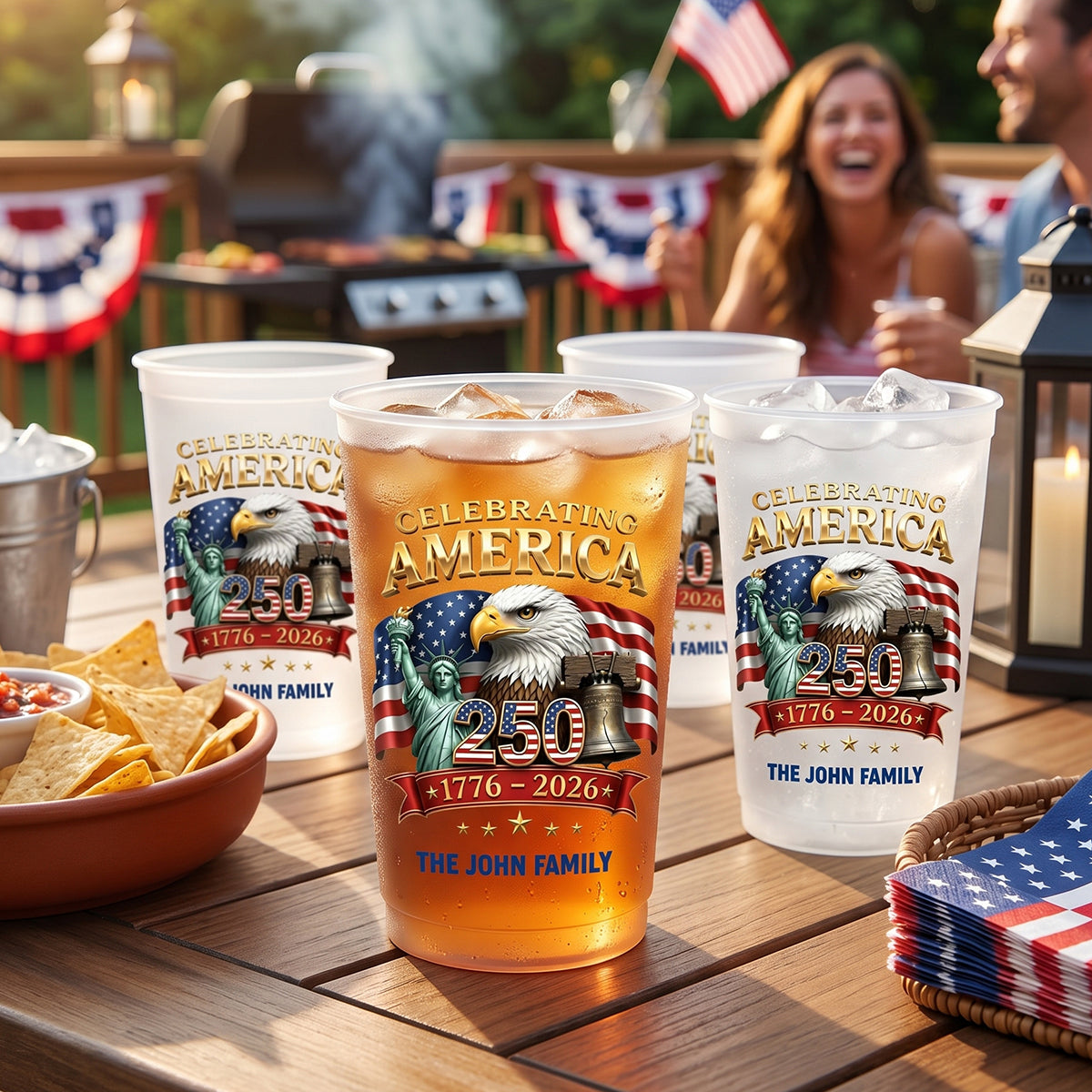 Celebrating America 250 - Personalized Party Cups