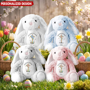 Personalized Easter Bunny Plush With Name & Design - Perfect for Baby's 1st Easter & Spring Gifts For Kids
