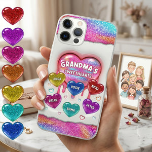 Personalized Grandma's Sweethearts Phone Case | Unique Mother's Day Gift for Mom & Grandma