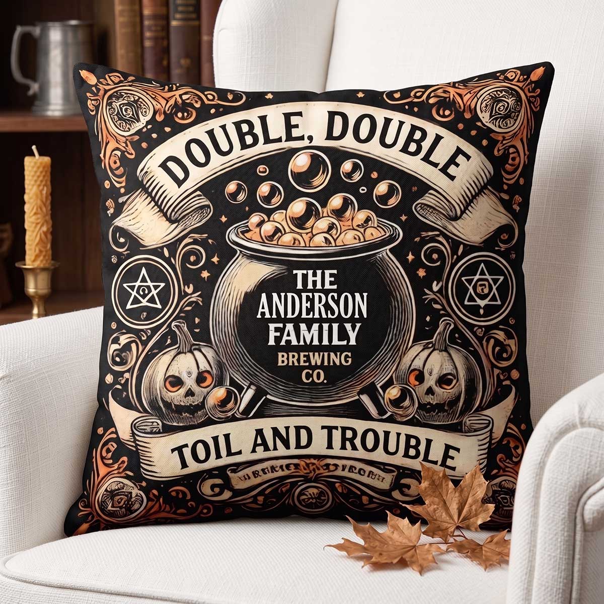 Personalized Family Pillow - We'll See You At The Witching Hour - Halloween Gift For Family