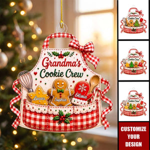 Grandma's Cookie Crew - Personalized Christmas Acrylic Ornament