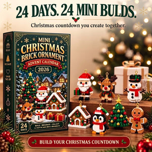 Mini Christmas Brick Advent Calendar - Christmas Building Toy Gift For Kids And Collectors