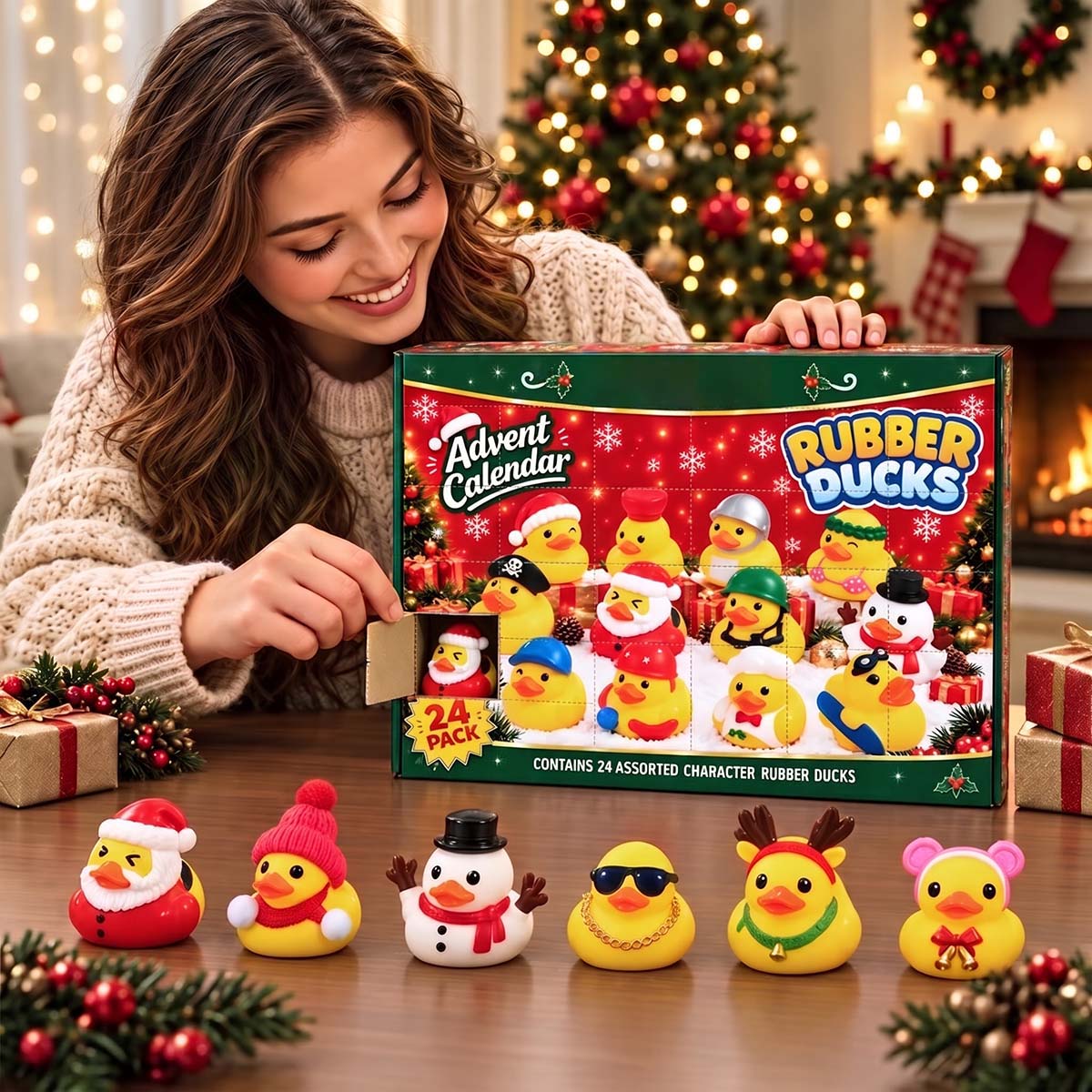 Rubber Duck Advent Calendar - 24-Day Christmas Countdown Gift