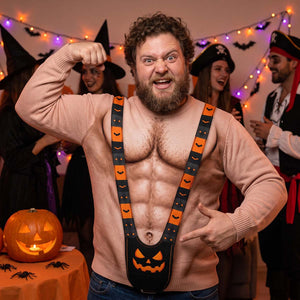 Personalized Halloween Ugly Sweatshirt | Halloween Party Apparel For Men Friends