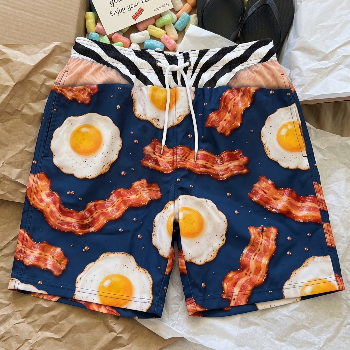 Custom Funny Men Swim Trunks - Personalized  Summer Vacation & Birthday Gag Gift For Husband Dad Son