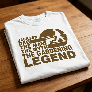 Personalized "The Gardenfather" Funny Gardening Shirt With Name - Father's Day Gift For Grandpa & Dad