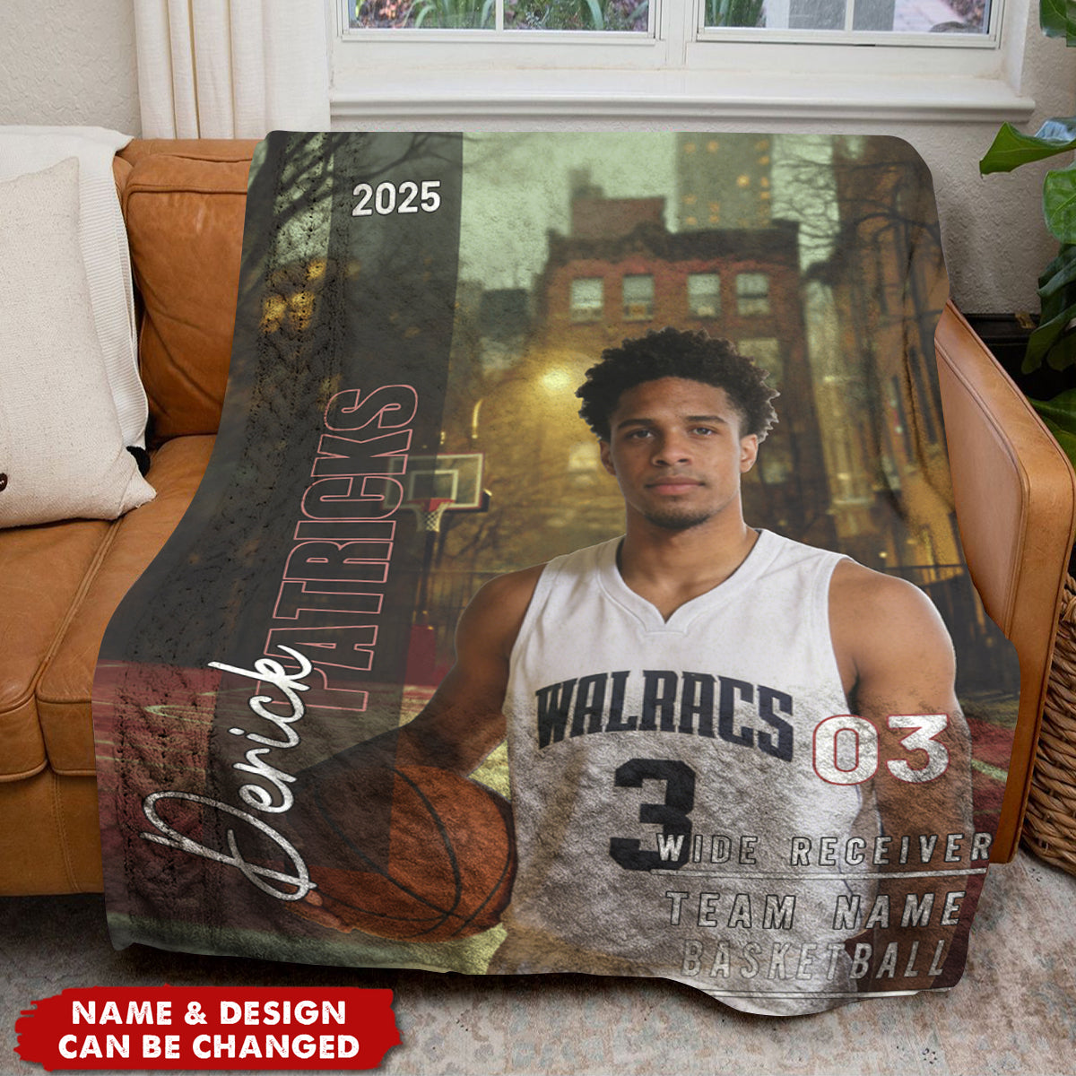 Personalized "MVP Achievement" Ultra-Soft Fleece Football Blanket With Photo & Name - Unique Sports Gift | Graduation Gift For Teen Boys